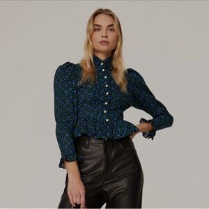 Anna Sui Shirt With Pearl Buttons
